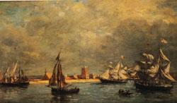 Eugene Boudin The Port of Camaret china oil painting image
